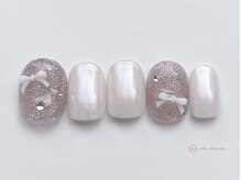 ネイルメゾン 池袋店(NAIL MAISON)/つやリボン￥6800