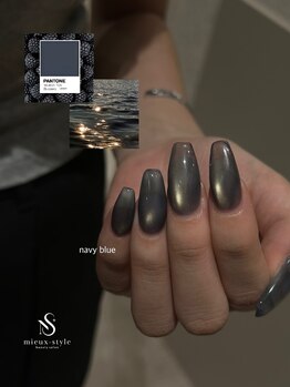 ミュースタイル(mieux style)の写真/自爪のような長い美しいフォルムに♪【長さ出し10本+ジェルデザイン¥14980～】+¥1100でパラジェル変更◎