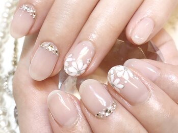 ネイルマジック 仙台一番町店(NAIL MAJIC)/フラワ-ネイル￥8800＋カラ-追加