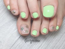 ゴージャス ネイル アンド スクール(Gorgeous)/フットお持ち込みデザイン