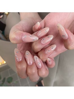 ミントリーフ バイ リート(Mint leaf by Reat)/キラキラチークネイル