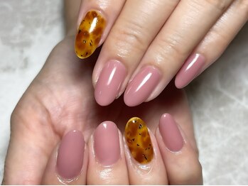 レディグリッター(Lady glitter)/ふんわりヒョウ柄べっ甲