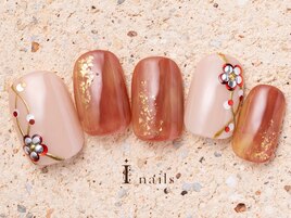 和柄フラワーネイル9480円