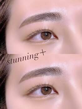 スタニングプラス(stunning+)の写真/【心斎橋★お得なクーポン多数】アイブロウWax×まつ毛デザインで存在感のある目元へ!信頼の技術で満足度◎