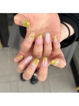 オーロラネイル♪