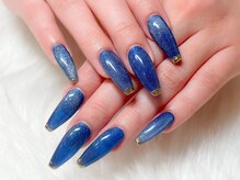 ルアナ(Luana.)/青マグネット×ミラーフレンチ