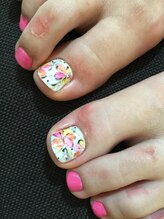 ネイル ペルレ(nail perle)/ふんわりフラワー