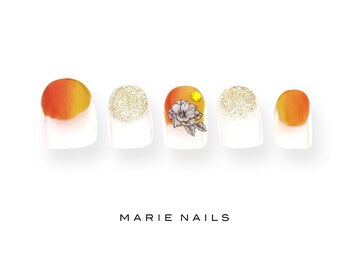 マリー ネイルズ いわきラトブ店(MARIE NAILS)/定額5,500円税込　オレンジ1028b