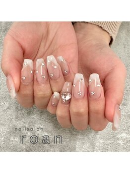 ロアンネイル(roan nail)/シースルーフレンチ