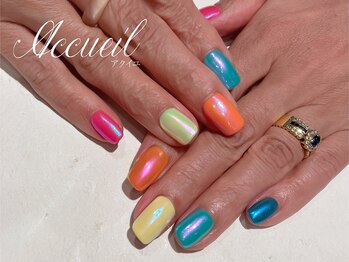 アクイユ 銀座店(ACCUEIL)/カラフルサマーネイル
