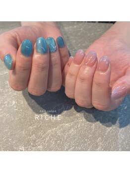 ミントブルー×マーメイドグラデ