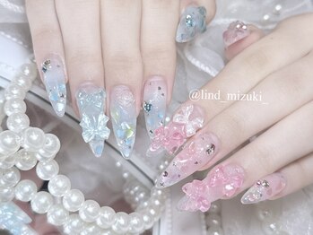 リンドネイル バイ モカ アンド ララ(Lind nail by moca and LaLa)/【mizuki】夏/クリアネイル
