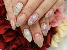 ダブルネイル(Double Nail)/【ほり】DC☆12フラワー×シェル