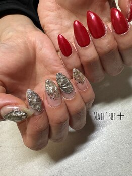 ネイルズビー 国府店(Nail's be)/左右非対称ネイル