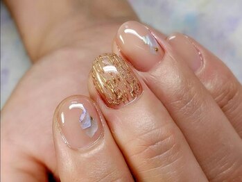シェリール 船堀店(cherir)の写真/お仕事や家事・育児で爪が伸ばせない方必見☆小さなお爪でも指先を素敵に演出してくれるデザイン満載♪