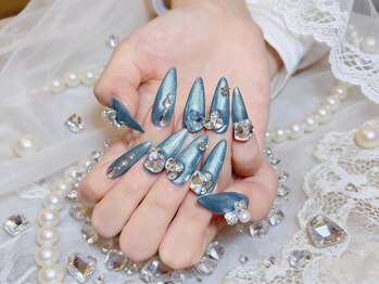 ナナネイル(Nana Nail)/ブルーマグネットネイル