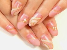 ハニーズネイル(Honey's Nail)/[定額]プッチ柄フレンチ