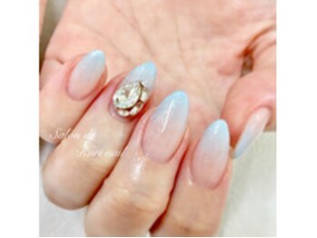 サロンドルリネイル(salon de Ruri nail)/きれいめブルーのグラデーション