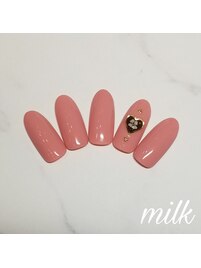 ハート＋押し花デザイン♪