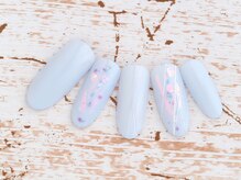 ネイルトリート 茨木駅前店(NAIL TREAT)/爽やかペールブルー