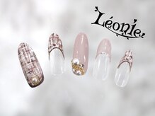 レオニー(Leonie)/ツイードフレンチネイル