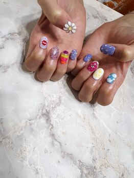 レア(rare)/夏ネイル