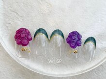 ウィスプ(WHISP)/ぶどうネイル/パラジェル込み