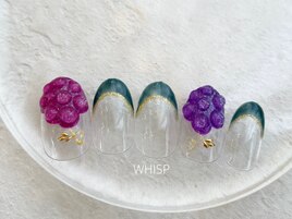ぶどうネイル/パラジェル込み