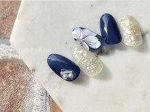 ネイルサロン アージュ(Nail Salon A jyu)/上品ネイビーネイル
