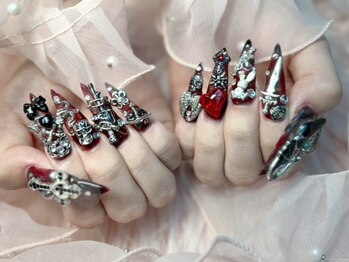 クールレッドネイル