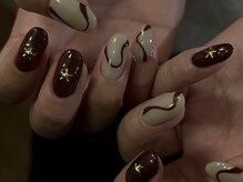 ルカ 原宿(lux)/手書きアート×ワンポイント