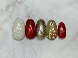 クリスマスネイル