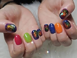 トロピカルフラッシュネイル♪