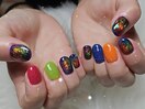 トロピカルフラッシュネイル♪