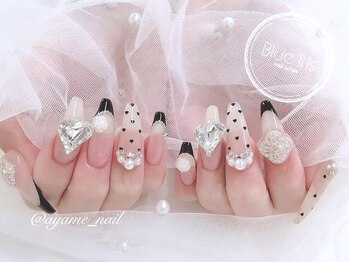 Nail salon Blue iris【ブルーアイリス】長さだし/持ち込み/フィルイン/ワンホン/フィルイン/持ち込み/長さだし