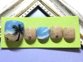【フット】ビーチ画風☆8,800円