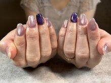 大人気のマグネットネイル☆ぷるんとした仕上がりに♪