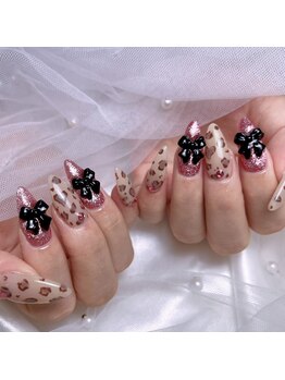 レオパード　リボン追加1つ￥330