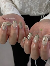 ミラーアートネイル