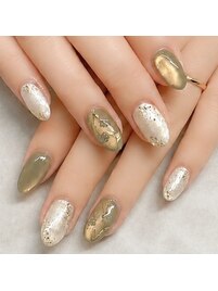 洗練ネイル★シャンパンゴールド