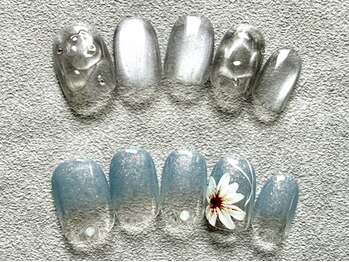 エムズサロン(M's Salon.)の写真/日常を彩るシンプルかつ美しい定額デザイン多数!浦安2分&21時迄☆デザイン力抜群★[写真:上下¥9900]