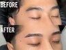【メンズ眉毛♪】メンズアイブロウデザインWAX＋間引き（毛量調整）