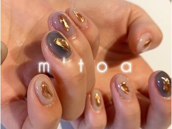 ムートア(m'toa)の写真/【お爪のお悩みをしっかり解消へ！】お爪に優しいフィルイン施術◎ショートネイルに映えるデザインも豊富！