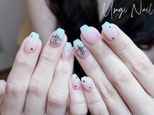 ウサギネイル 新大久保店(usagi nail)/マグネットフレンチ秋可愛い