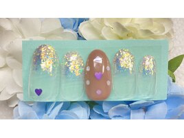シンプルハートネイル￥6,300