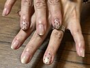 【ハンド】ハートドットネイル