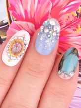 カラーズ 浜松店(colors)/ターコイズ×くすみシェル(^^♪