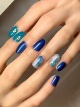 キャプラスネイル プリマ/夏マーブル