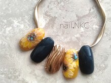 NKC/ひまわりネイル