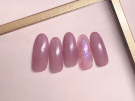 ワインレッドネイル　¥6800